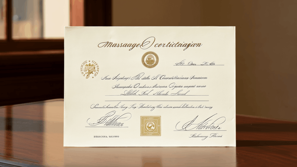 πιστοποίηση μασάζ